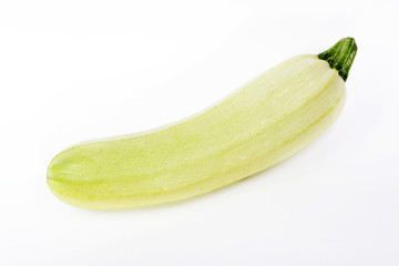 Кабачок на белом фоне
