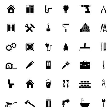 Home repair and tools Icons