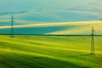 Moravian summer rolling landcsape