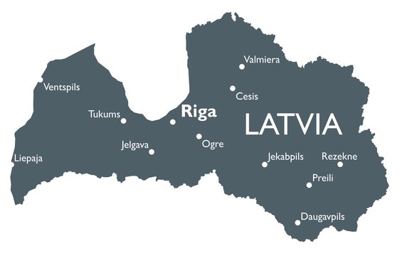 Latvia map