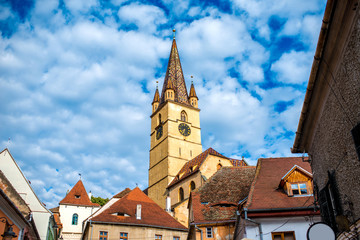 Lutheran cathedral in Sibiu city