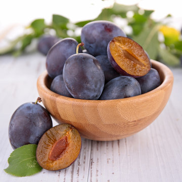 bowl with plum