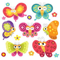 Cute and Colorful Butterflies