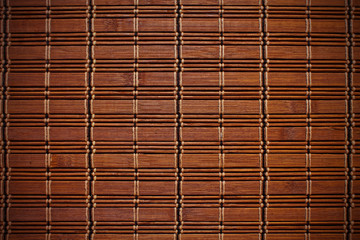background bamboo mat brown with braid