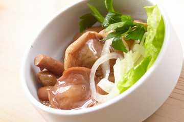 Marinated mushrooms