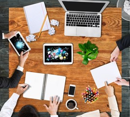 Business, gadgets, studying.