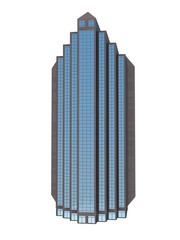 Obraz premium single skyscraper