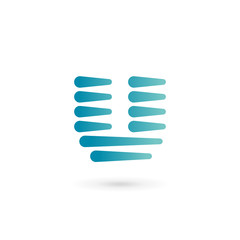 Letter U logo icon design template elements