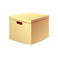 Cardboard box vector illustration
