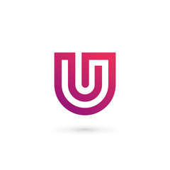 Letter U logo icon design template elements © arbuzu
