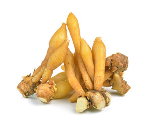 Fingerroot, Kaempfer, Boesenbergia on white background