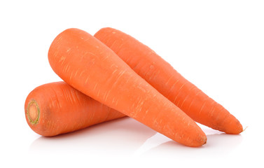 carrots isolated on a  white background
