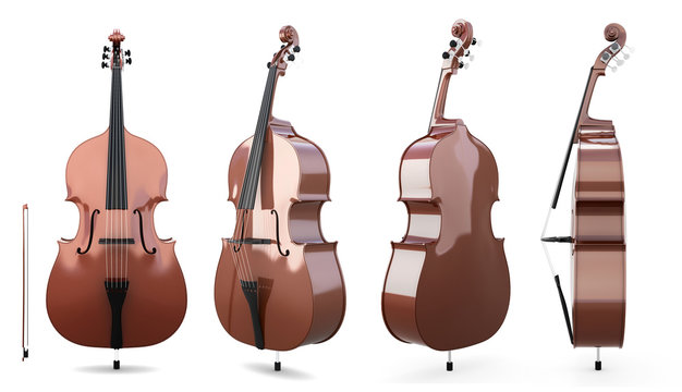 Set of double bass