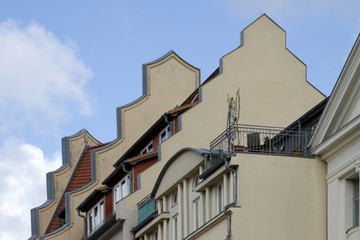 Fototapeta na wymiar Häuser in Schwerin