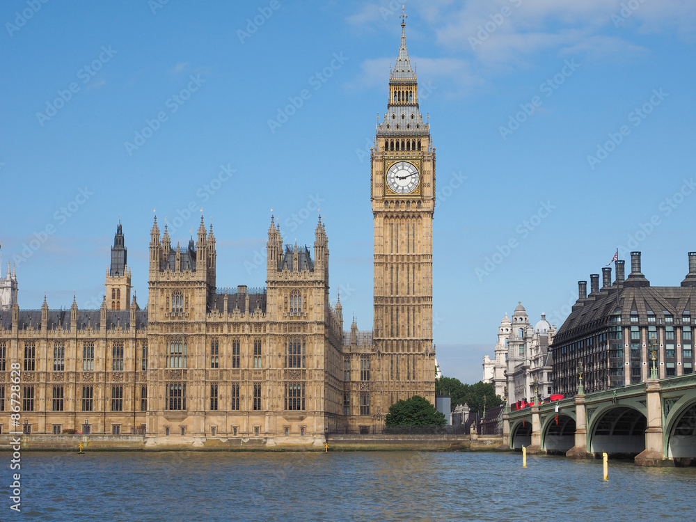 Poster Houses of Parliament in London