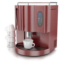 coffee machine red