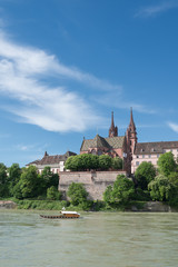 Basel Cityscape With Ferry
