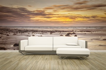 photo wall mural sofa floor © magann