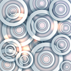 Bright circles abstract background vector illustration