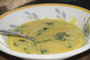 beaten eggs