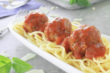 Italian meatballs in tomato sauce