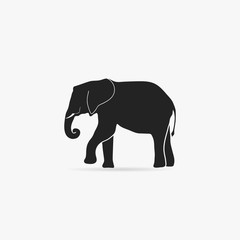 Simple icon elephant.