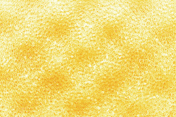 closeup of the yellow golden  porous texture background