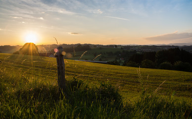 Fototapeta premium Sonnenaufgang im Allgäu