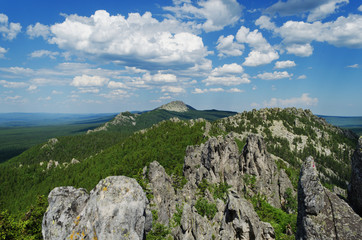 Fototapeta na wymiar The Ural mountains