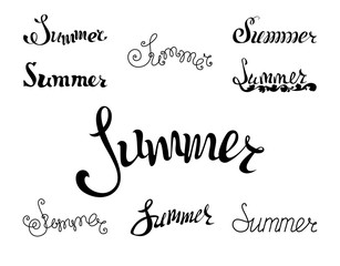 Summer lettering.