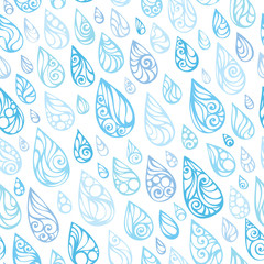 Seamless rain pattern.