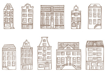 Sketch houses.