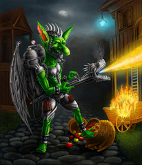 Monster cartoon characters - Goblin