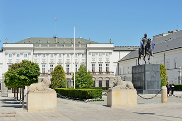 Presidential Palace in Warsaw - obrazy, fototapety, plakaty