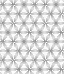 Slim gray geometric striped flower