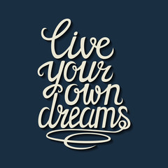 Hand drawn typography poster