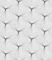 Slim gray linear stripes forming pyramids