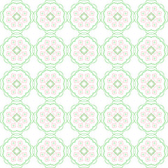 Colourful abstract floral pattern. Vector illustration.