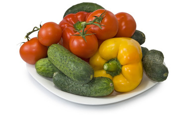  vegetables on the plate