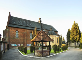 Franciscan church of the Virgin Mary in Krosno. Poland - obrazy, fototapety, plakaty