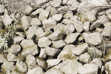 river stones background