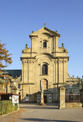 Fototapeta na wymiar Church of the Exaltation of the Holy Cross in Krosno. Poland