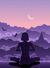 Meditation in the Mountains