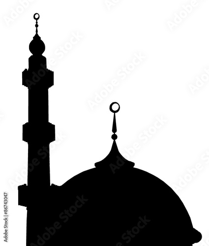 Silhouette Of Arabian Mosque Photo Libre De Droits Sur La Banque D