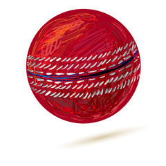 Cricket ball sports vector illustration