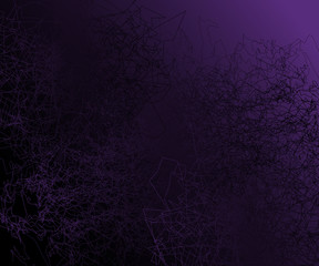 Heavily scratched dark background abstract vector illustration