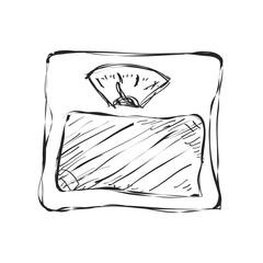 Simple doodle of a set of scales