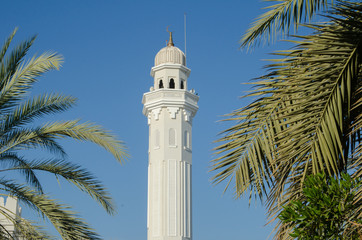 Minaret at mosque in Oman