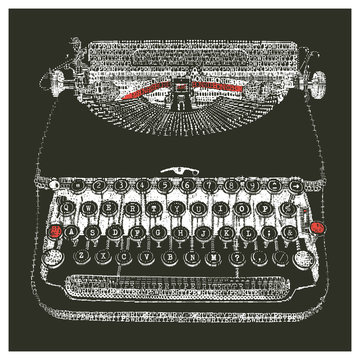 Typewriter typed negative