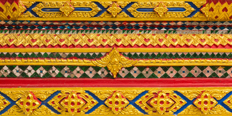 Pattern the Church in Thailand temple in Thailand.